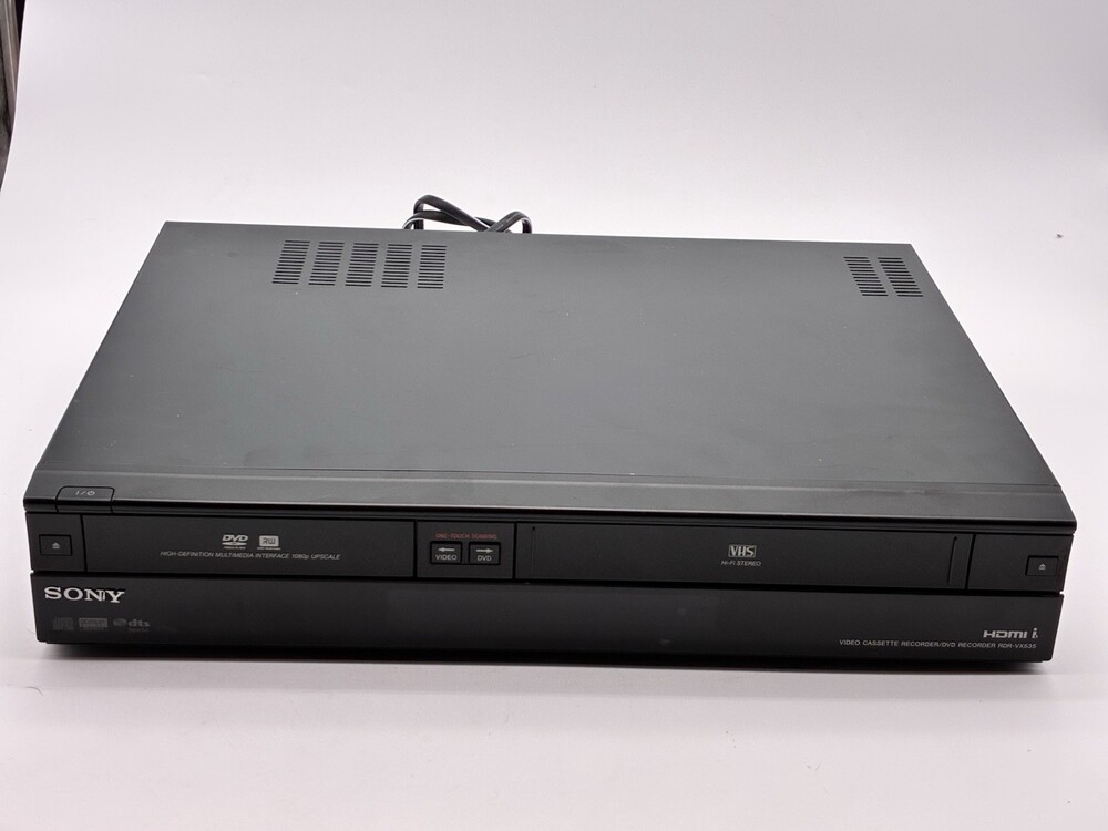 Sony RDR-VX535 VHS/DVD Recorder Hi-Fi Stereo HDMI 1080p Working Tested No Remote